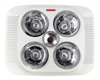 Eurolux 3" 1 Bathroom Heater Light & Extractor Fan Including Switch Photo