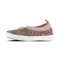 FitFlop Uberknit Ballerinas - Metallic Black & Nude Photo