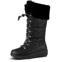 FitFlop Harriet Shearling Boots - Black Photo