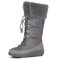 FitFlop Harriet Shearling Boots - Charcoal Photo