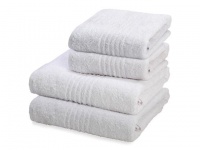 Dreyer Snag Free 485gsm White Bath Sheet & Hand Towel Set - Pack of 4 Photo
