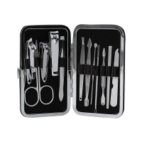 Professional Nail Grooming Kit with Travel Case Set of 12 Photo