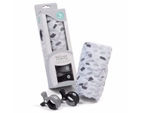 All4Ella Muslin & 2 Pram Peg Box Set - Abstract Grey Photo