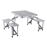 Eco - Aluminium Folding Picnic Table and Chairs Photo