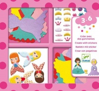Djeco Stickers Craft - I love princesses Photo