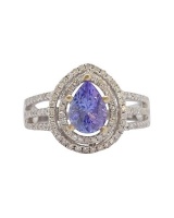Miss Jewels-1.01ct Tanzanite & Diamond 14ct Gold Engagement Ring Miss Jewels-1.01ct Tanzanite & Diamond 14ct Gold Engagement Ring Photo