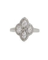 Miss Jewels - 0.88ctw CZ Ring in 925 Sterling Silver Photo