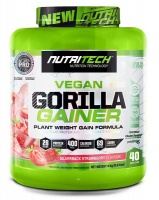 Nutritech Vegan Gorilla Gainer - Silverback Strawberry - 4kg Photo