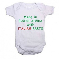 Qtees Africa Made in SA with Italian Parts Baby Grow Photo