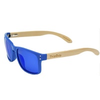 ThisGuy Wooden Polarized Bamboo Temple Sunglasses Photo