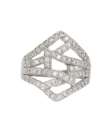 Miss Jewels - 925 Sterling Silver Clear CZ Dress Ring Photo