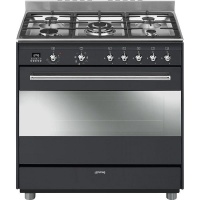 Smeg 90cm Gas/Electric Anthracite Cooker - SSA91MAA9 Photo