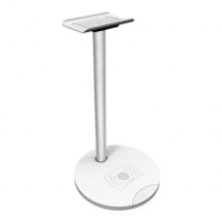 Wireless Charging Dock with Headphone Stand - White Photo