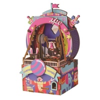 Robotime Amusement Park Musical Box - 3D Wooden Puzzle Gift Photo