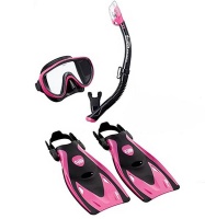 Tusa Senior Serene Travel Snorkel Set - QBHP Pink Photo