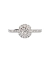 Miss Jewels- 0.25ct Tube Set CZ Ring in 925 Sterling Silver Photo