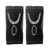 One Pair Sport Nylon Elastic Compression Knee Support Pads - Orange Photo