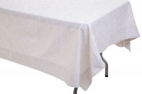 Cottonbox Polycotton Cemre Light Stone - 6 Seater Tablecloth Photo