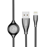 Baseus 1m - 2A Big Eye Digital Display USB Type-A 2.0 to Lightning Photo
