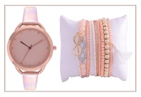 Digitime Women's Watch and Jewellery Set - Rose Gold Photo