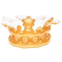 Golddigga Ladies Inflatable Gold Crown - Gold Photo