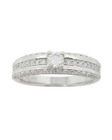 Miss Jewels- 0.16ct Clear CZ Ring in 925 Sterling Silver Photo