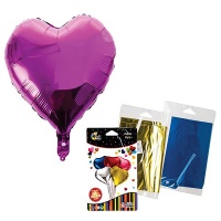 Bulk Pack x 10 Balloons Helium Foil Heart Photo