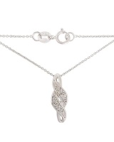 Miss Jewels - 0.150ct Diamond Infinity Style White Gold Pendant/Chain Photo