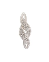 Miss Jewels - 0.150ct Diamond Infinity Style Pendant in 10K White Gold Photo