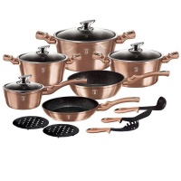 Berlinger Haus 15-Piece Marble Coating Cookware Set - Rose Gold Edition Photo