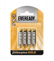 Eveready Power Plus Gold AAA Batteries - Black & Gold Photo