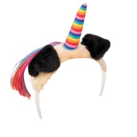 Dreamy Pugicorn Dreamy Headband W/Rainbow Horn Photo