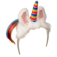 Dreamy Unicorn Dreamy Headband W/Rainbow Horn Photo