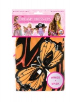 Dreamy Dress Ups Mask & Wing Burst Butterfly Orange Photo