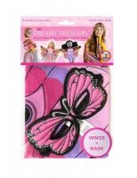 Dreamy Dress Ups Mask & Wing Butterfly Pink Photo