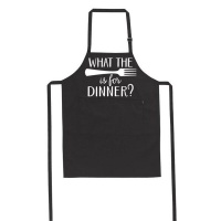 BuyAbility What the Fork is for Dinner? - Black - Apron Photo