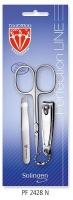 Kellermann 3 Swords Set: Cuticle Scissors Nail Clipper Tweezers PF 2428 N Photo