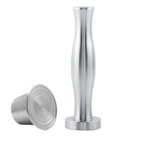 Stainless Steel Coffee Tamper Hammer with Reusable Capsule Photo
