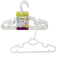 Bulk Pack x 6 Cooey Baby Hangers Pack-10 White Photo