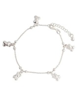 Miss Jewels 925 Sterling Silver Teddy Charm Bracelet Photo