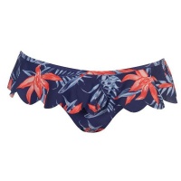 SoulCal Ladies Frill Bikini Briefs - Navy Floral Photo