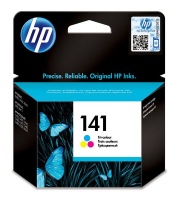 HP # 141 Tri-Colour Inkjet Print Cartridge With Vivera Inks Photo