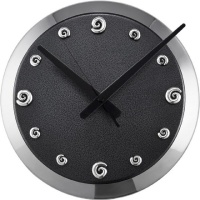 Carrol Boyes Pewter Clock Black Coil Photo