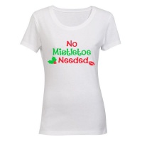 No Mistletoe Needed! - Ladies - T-Shirt - White Photo
