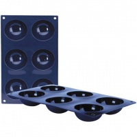 Ibili - Blueberry - 6 Cup Half Spheres Silicone Mould - 7cm Photo