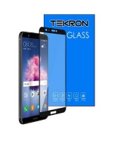 Tekron Full Coverage 5D Tempered Glass Screen for Huawei P Smart - Black Photo