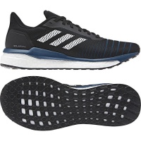 adidas Men's Solar Drive Running Shoes - Black/Blue Photo