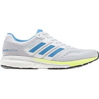 adidas Women's Adizero Boston 7 Running Shoes - White/Blue Photo