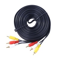 3 RCA Male to 3 RCA Male AV Cable 10M Photo