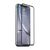Just Mobile Xkin 3D Tempered Glass Screen Prector for iPhone XR - Black Photo